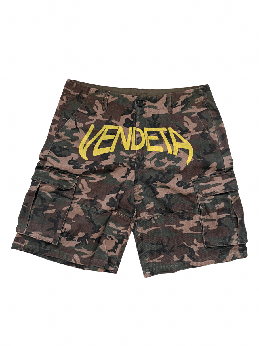 "VENDETA" Camo Shorts