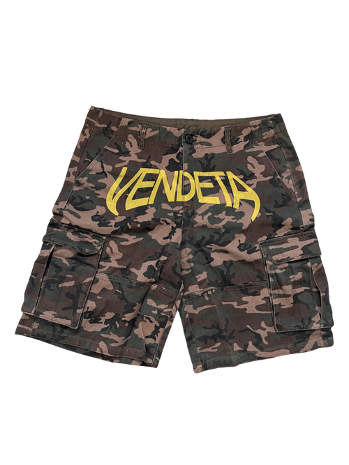 "VENDETA" Camo Shorts